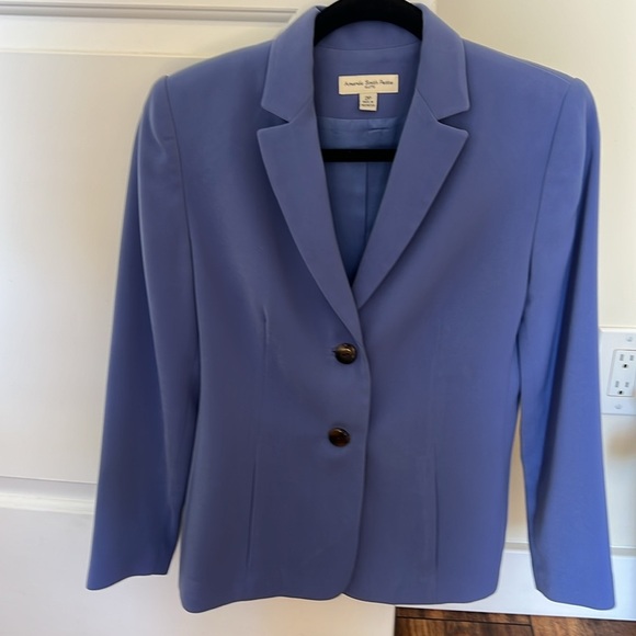 Vintage Amanda Smith periwinkle blazer 2P - Picture 2 of 6